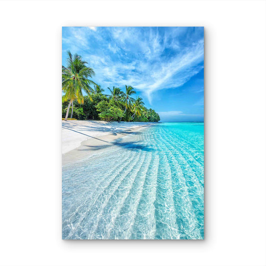 Sun Kissed Beach Escape 40x60cm Metal Print Ready to Hang