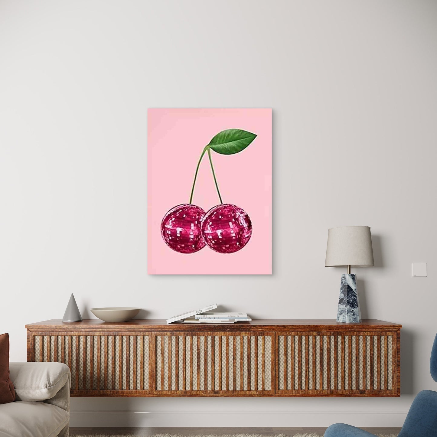 Cherry Martini and Espresso Drink Designs 60x90cm Metal Print Ready to Hang
