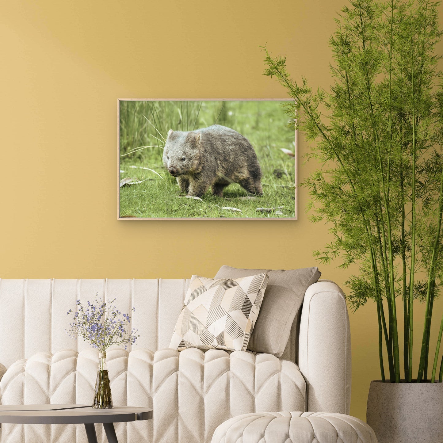 Wombat East Coast Tasmania Wall Art Decor 100% Australian Made