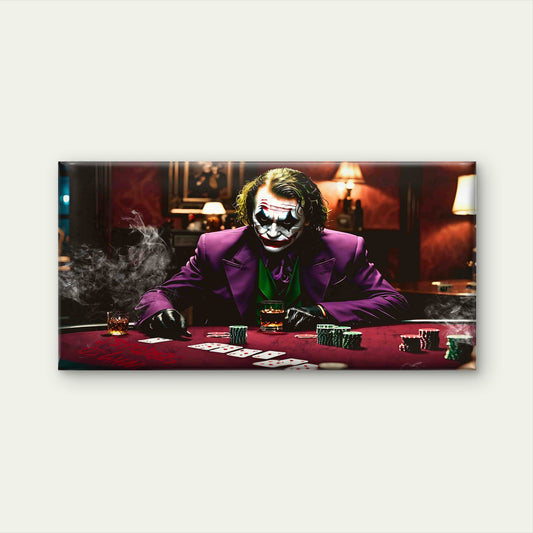 High Stakes Poker Night Wall Art Canvas Office Home Room Framed 120x60cm