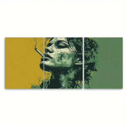 3pcs Seamless Defund Big Pharma Anti Corruption Wall Art Set Canvas Framed 50x70cm - High Quality Print 100% Australian Made Wall Canvas Ready to Hang