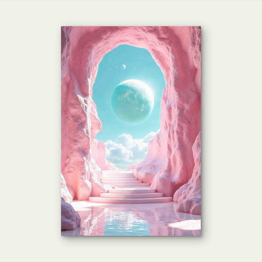 Pastel Fantasy Surreal Dream 60x90cm Metal Print Ready to Hang