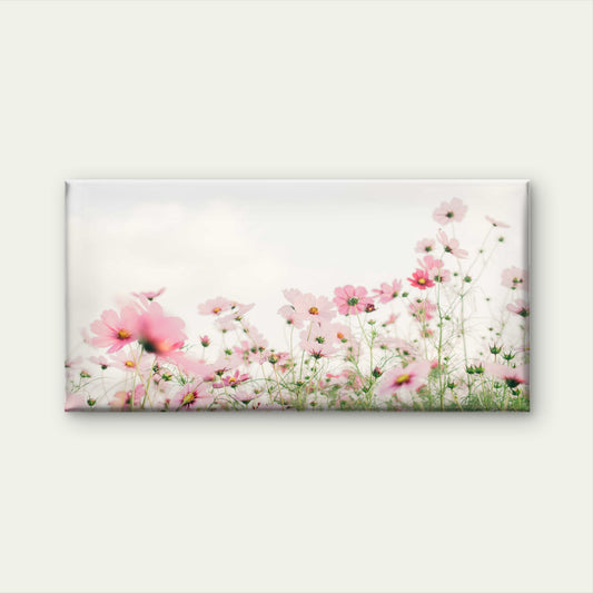 Pink Petals, Gentle Breeze Wall Art Canvas Office Home Room Framed 120x60cm
