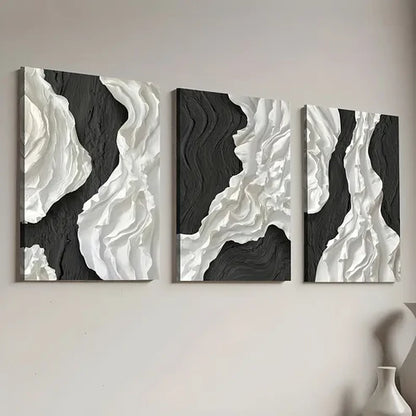 3pcs Modern Abstract Geometric Light Luxury Art Wall Art Canvas Unframed - High Quality Print 100% Australian Made Wall Canvas