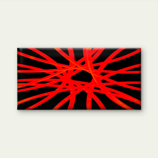 Bright Red Light Abstract Wall Art Canvas Office Home Room Framed 120x60cm