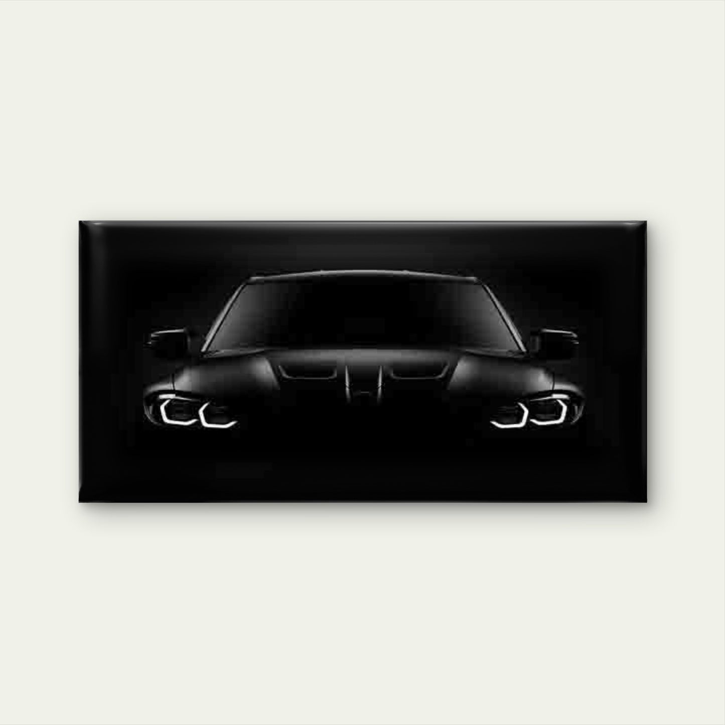 Car Headlights Wall Art Canvas Office Home Room Framed 120x60cm