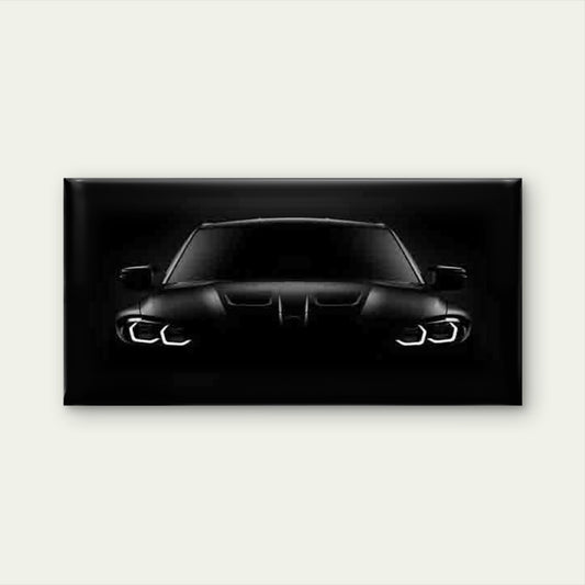Car Headlights Wall Art Canvas Office Home Room Framed 120x60cm