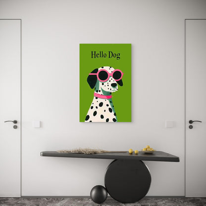 Cool Dalmatian Puppy 60x90cm Metal Print Ready to Hang