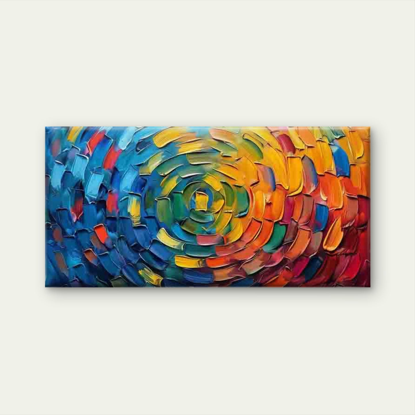 Abstract Oil Paint Texture Wall Art Canvas Office Home Room Framed 120x60cm