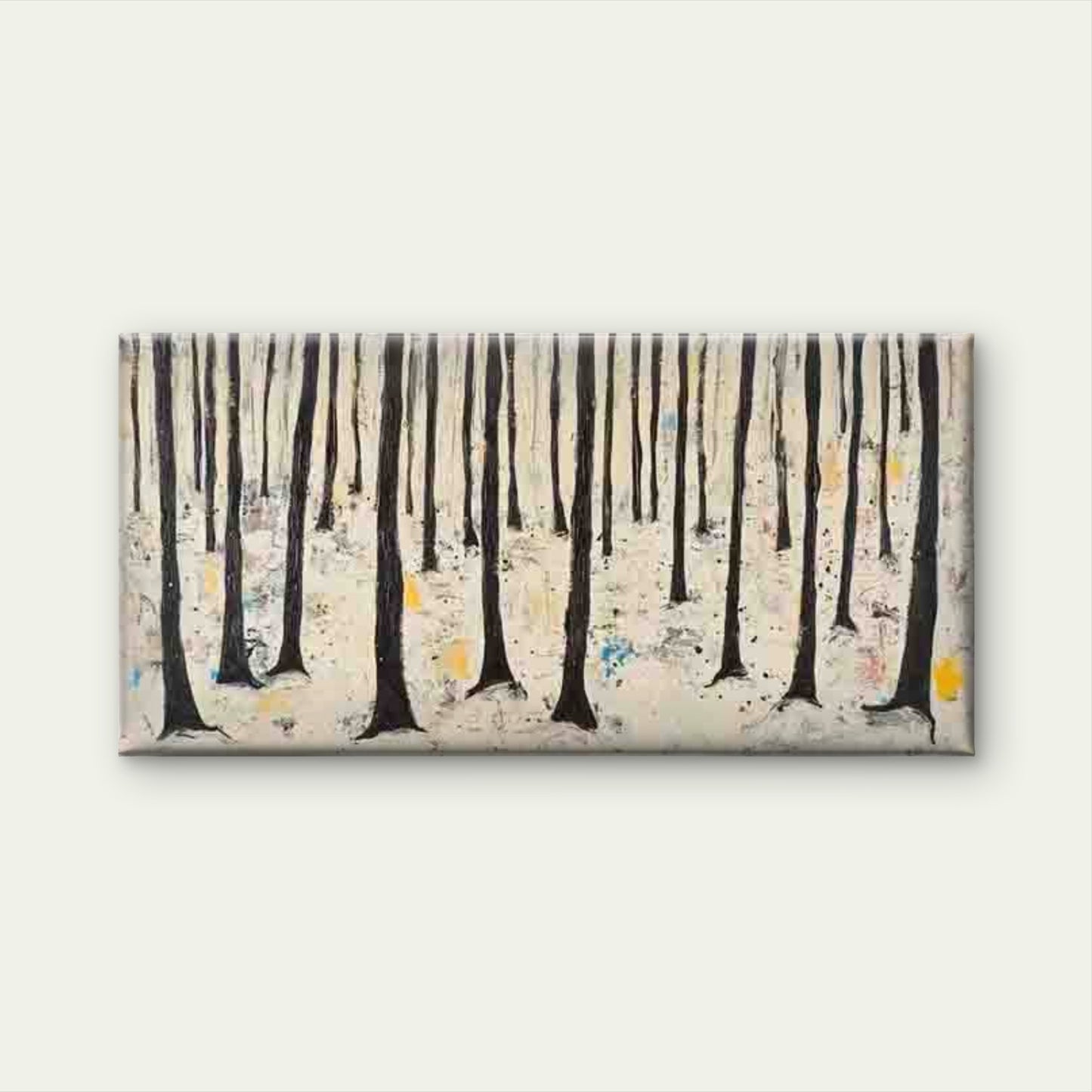Abstract Art Neutral Tones Wall Art Canvas Office Home Room Framed 120x60cm - Bella Home Decor