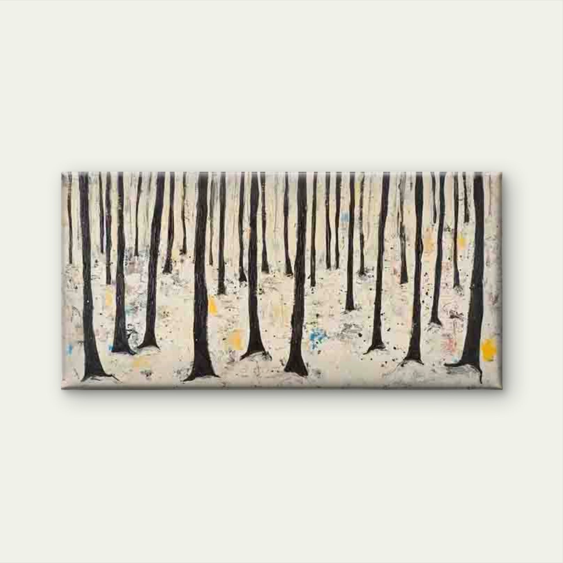 Abstract Art Neutral Tones Wall Art Canvas Office Home Room Framed 120x60cm - Bella Home Decor