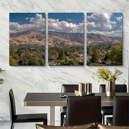 3pcs Seamless Continuous Landscape Metal Print Ready to Hang Art