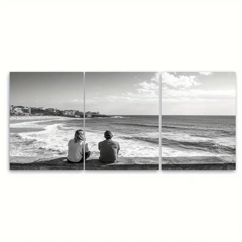 3pcs Coogee Beach Travel Print Australia Wall Art Set Canvas Framed 60x90cm - High Quality Print 100% Australian Made Wall Canvas Ready to Hang - Bella Home Decor
