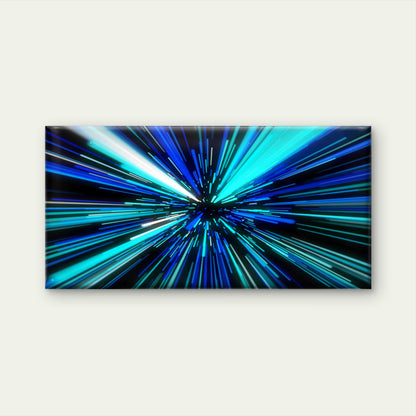 Abstract With Straight Lines Wall Art Canvas Office Home Room Framed 120x60cm - Bella Home Decor