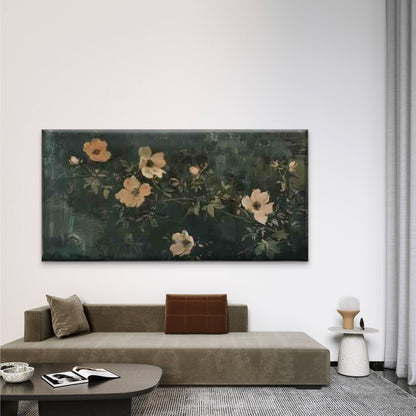Vintage Modern Botanical Floral Wall Art Canvas Office Home Room Framed 120x60cm