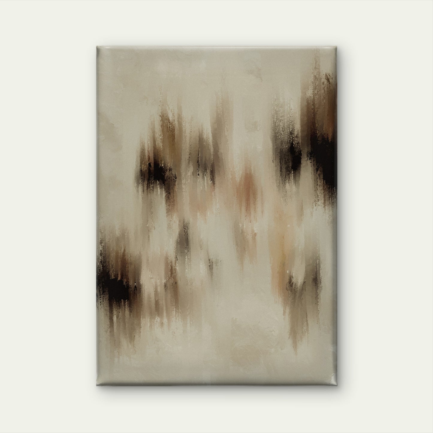 contemporary abstract hand oil painted art Neutral Canvas Print Wall Art Decor 100% Australian Made