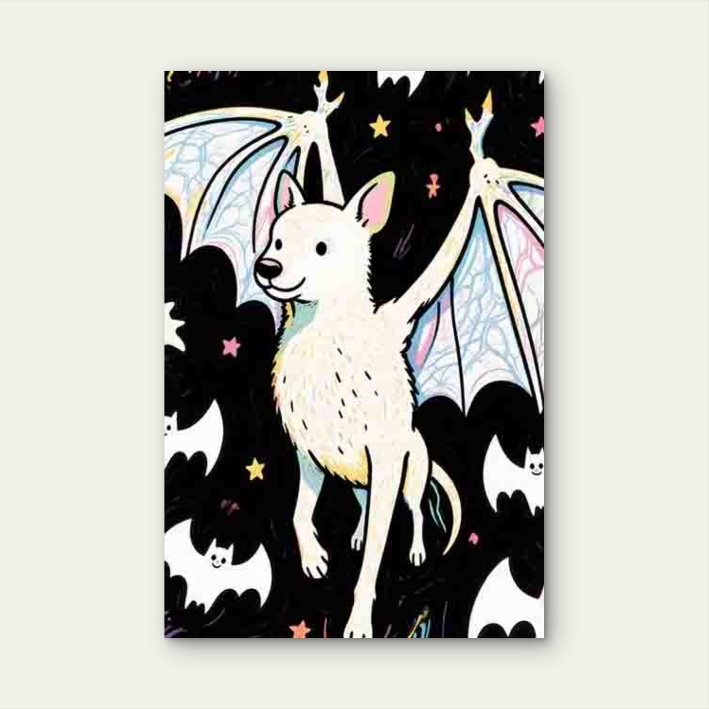 Bat - Themed  60x90cm Metal Print Ready to Hang - Bella Home Decor