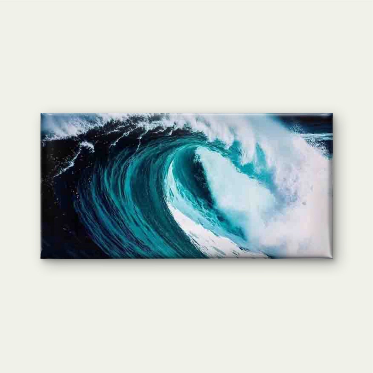 Ocean Wave Art Wall Art Canvas Office Home Room Framed 120x60cm
