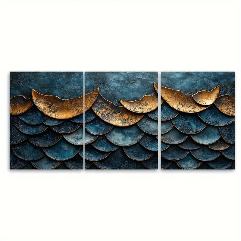 3pcs Berlin Skyline Watercolor Canvas Metal Print Ready to Hang Art - Bella Home Decor