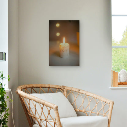 Custom-made Floral Candle 60x90cm Metal Print Ready to Hang