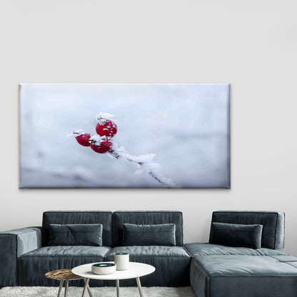 Frozen Red CWall Art Canvas Office Home Room Framed 120x60cm