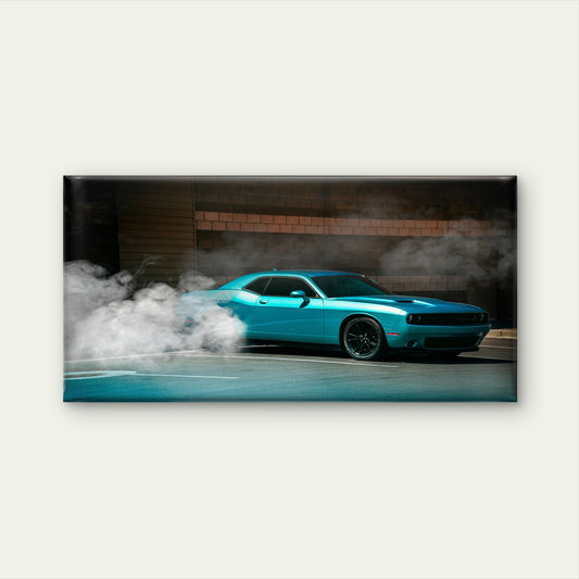 Cool Dodge Challenger Car Wall Art Canvas Office Home Room Framed 120x60cm