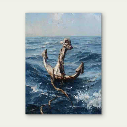 An Anchor Metal Print Ready to Hang