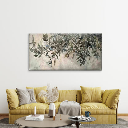 Abstract Autumn Leaves Wall Art Canvas Office Home Room Framed 120x60cm