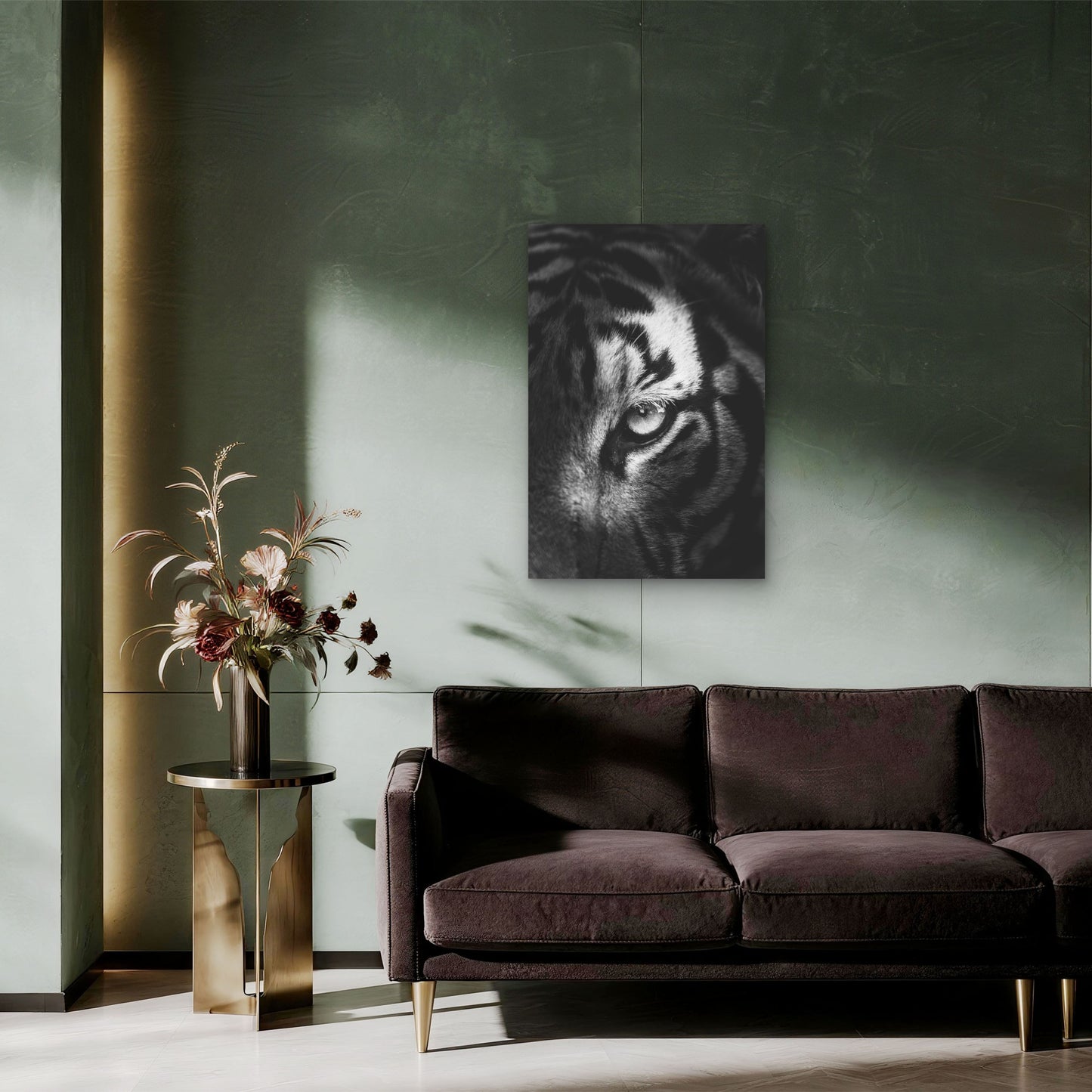 The Intense Eye Of A Tiger 60x90cm Metal Print Ready to Hang