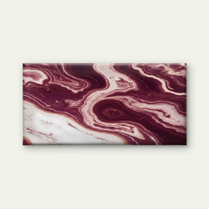 Maroon Rose Gold Marble Wall Art Canvas Office Home Room Framed 120x60cm - Bella Home Decor