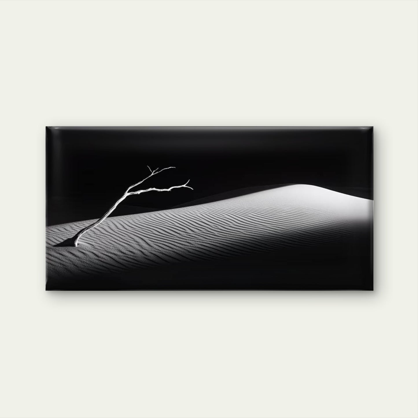 Shadows Over Silent Dunes Wall Art Canvas Office Home Room Framed 120x60cm - Bella Home Decor