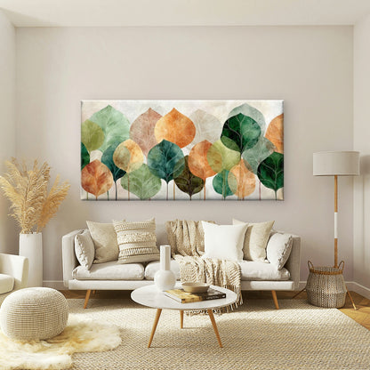 Featuring Autumn Leaves Wall Art Canvas Office Home Room Framed 120x60cm