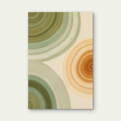 Woodland Harmony Abstract Design 60x90cm Metal Print Ready to Hang