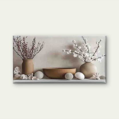 Vase Arrangements with Natural Wall Art Canvas Office Home Room Framed 120x60cm