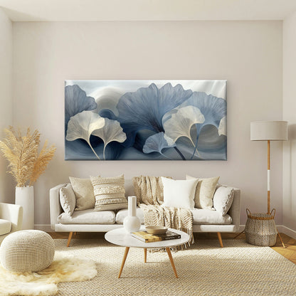 Jacobean Design & Silver Line Wall Art Canvas Office Home Room Framed 120x60cm