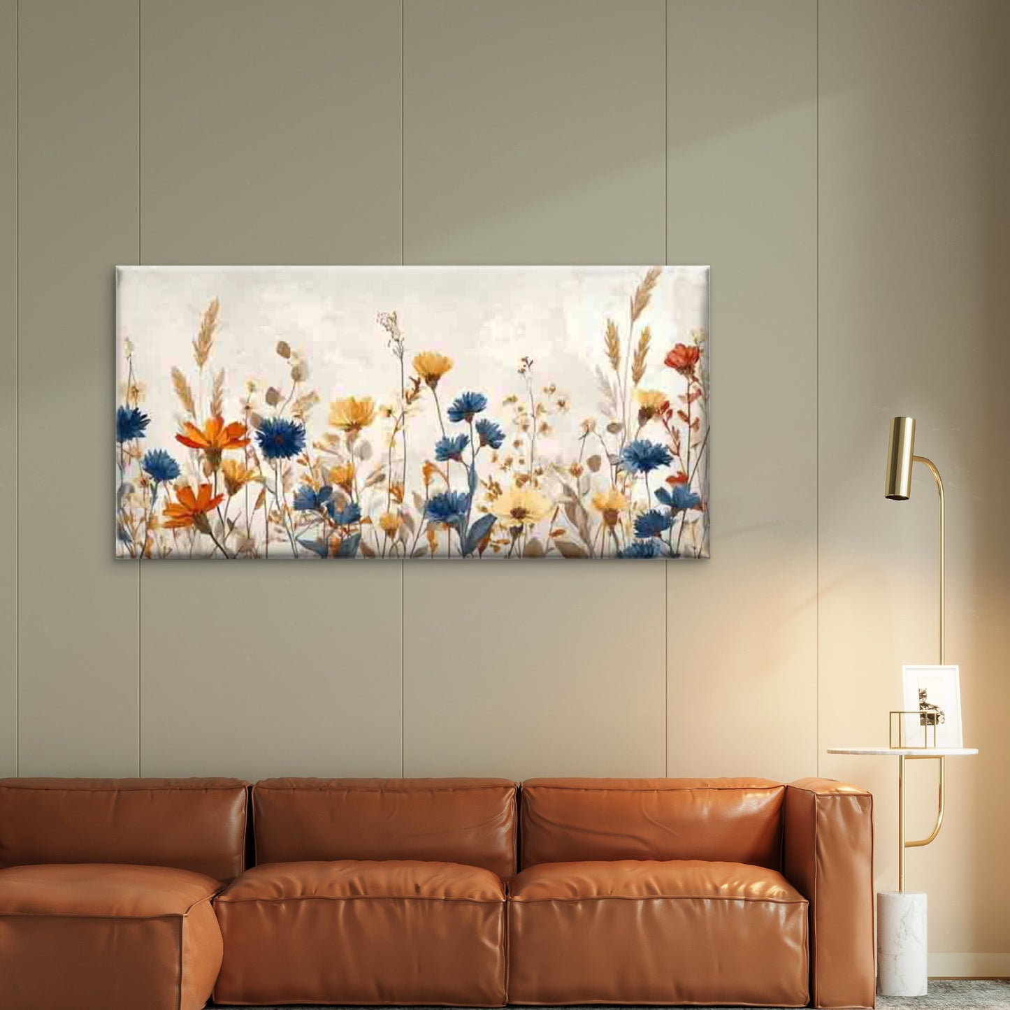 Floral Beauty Vintage Style Wall Art Canvas Office Home Room Framed 120x60cm - Bella Home Decor