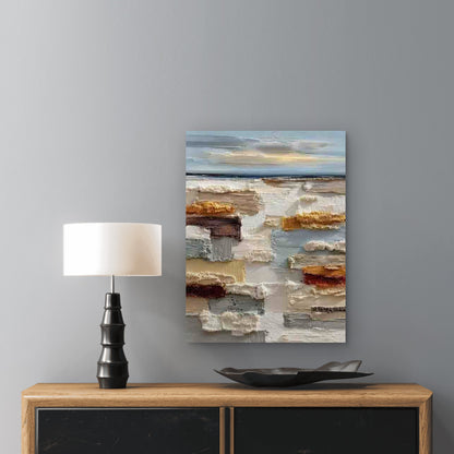 Neutral Palette - Soft Pastel & Warm Tones 60x90cm Metal Print Ready to Hang