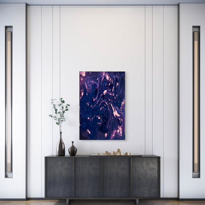 Colorful Marble Effect Background  60x90cm Metal Print Ready to Hang