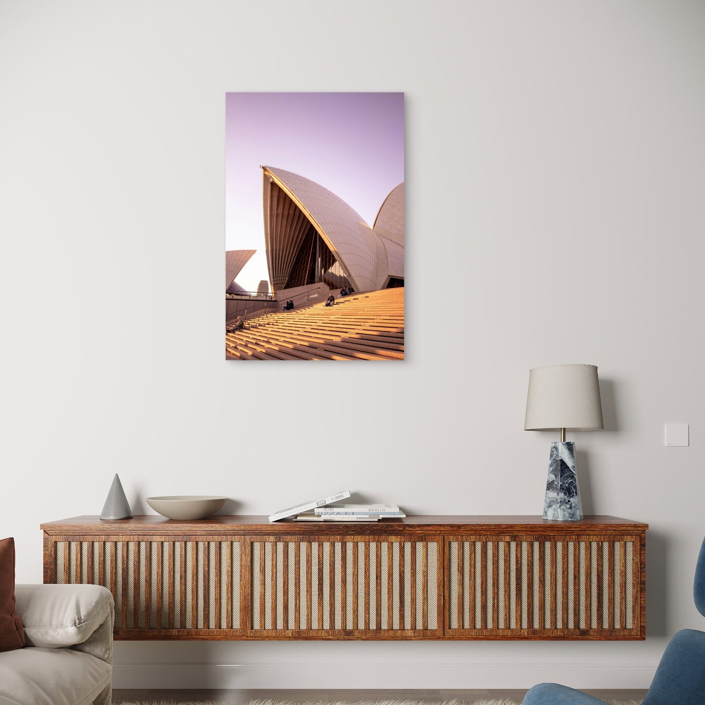 Sydney Opera House Architecture Art 40x60cm Metal Print Ready to Hang