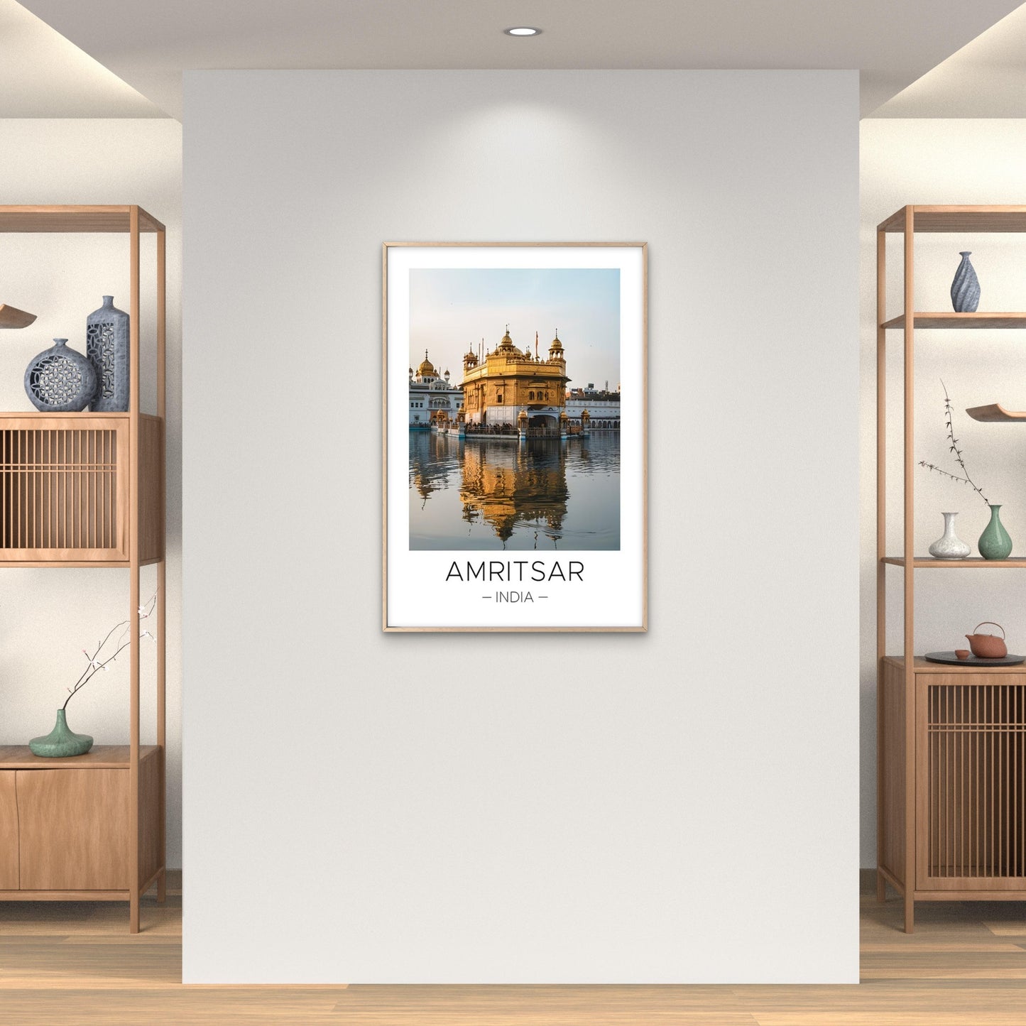Harmandir Sahib in Amritsar, India Travel Poster Print Wall Art - Bella Home Decor