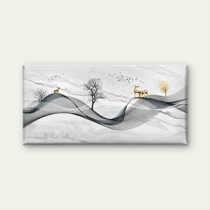 Elegant Geometric Design Wall Art Canvas Office Home Room Framed 120x60cm