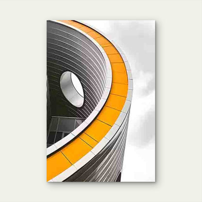 Modern Architectural Style Pattern 60x90cm Metal Print Ready to Hang
