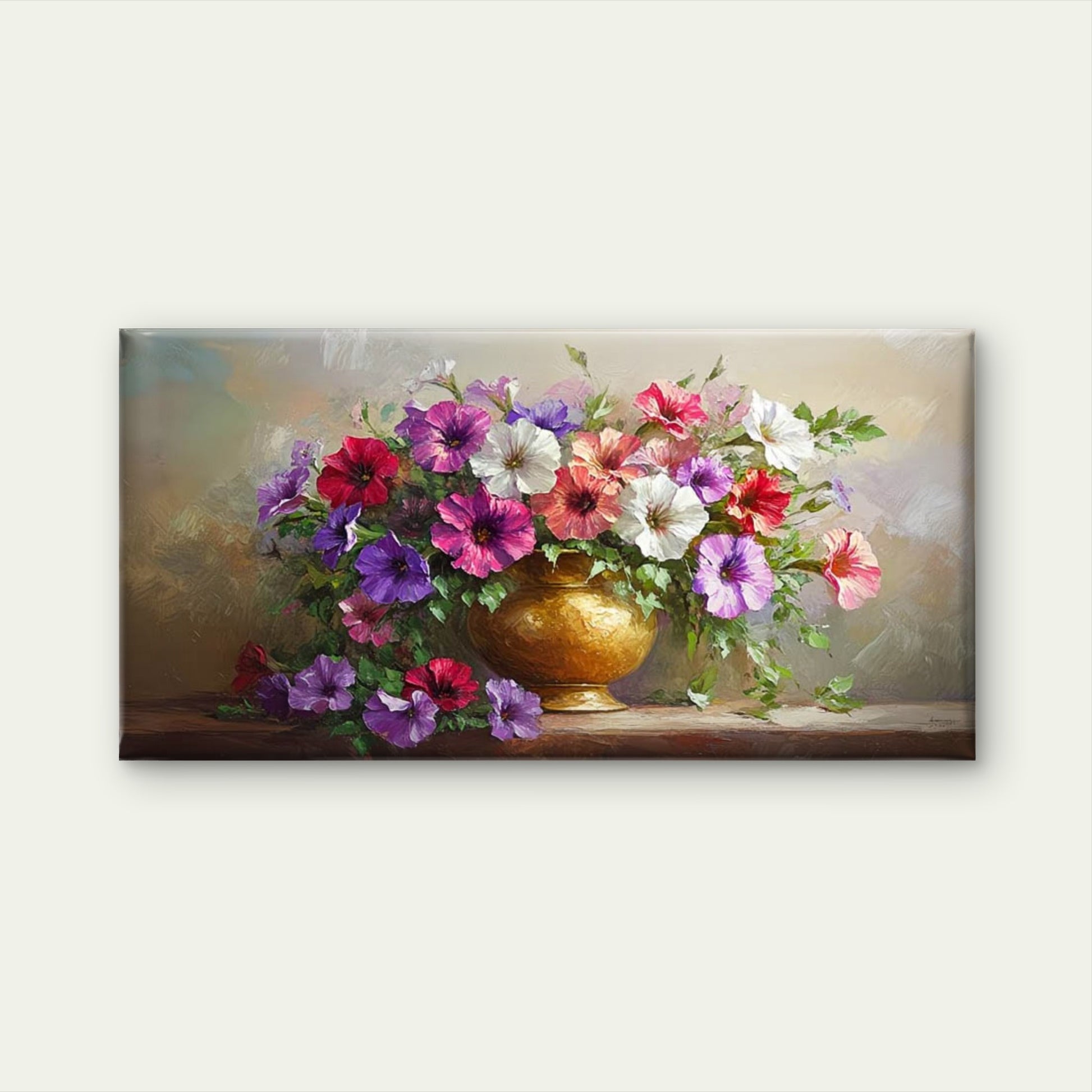 Golden Glow Summer Flowers Wall Art Canvas Office Home Room Framed 120x60cm - Bella Home Decor