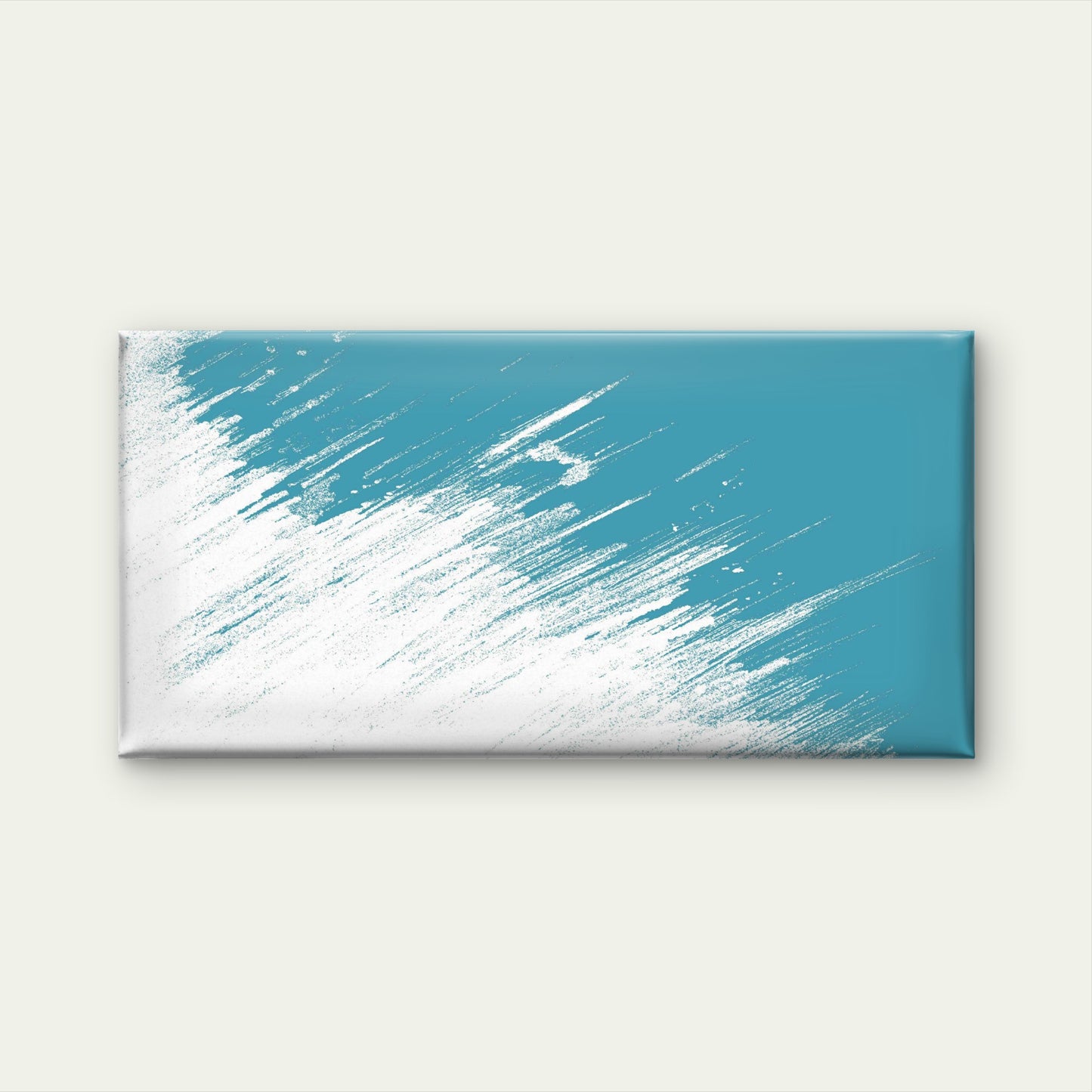 Modern Blue Grunge Brushstroke Wall Art Canvas Office Home Room Framed 120x60cm
