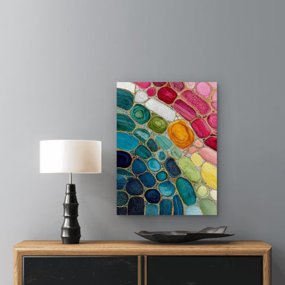Light Beige Histology Epidermis Microscopic Tissue 60x90cm Metal Print Ready to Hang