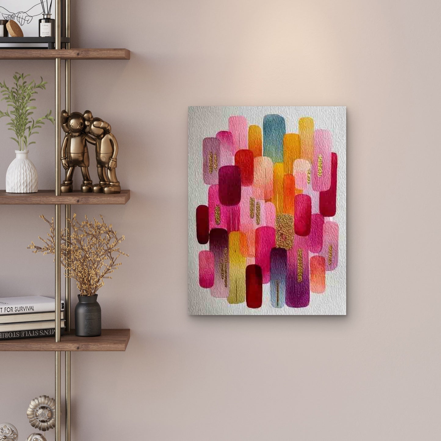 Adorable Boho Style Art 60x90cm Metal Print Ready to Hang