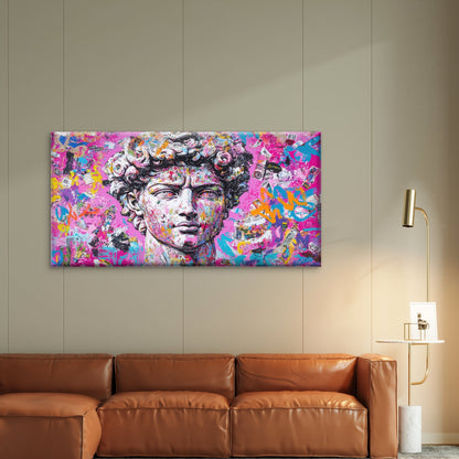 Classic Greek Sculpture Wall Art Canvas Office Home Room Framed 120x60cm