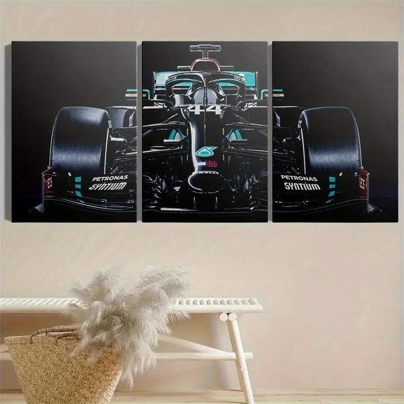 3pcs Racing Car Poster Metal Print Ready to Hang Art