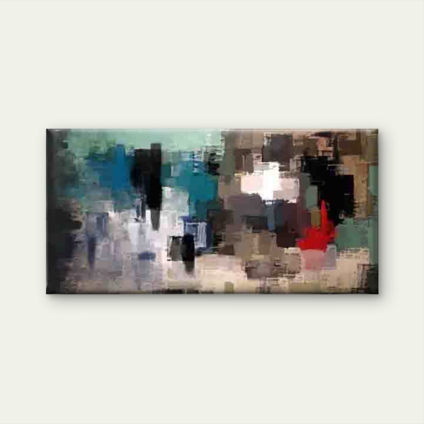 Abstract Design of Geometric Wall Art Canvas Office Home Room Framed 120x60cm - Bella Home Decor