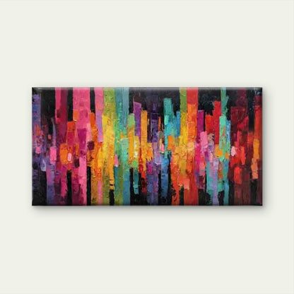 Urban Skyline Abstract Cityscap Wall Art Canvas Office Home Room Framed 120x60cm - Bella Home Decor
